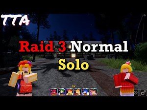 Roblox: Touhou Tower Assault | TTA - Raid 3 Normal Solo