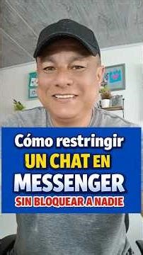 How to restrict a chat on Messenger without blocking anyone #phonetips #messengertips #tips