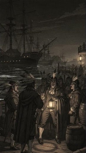 The Night America Threw Away Tea.#libertysnap #ushistory #shorts