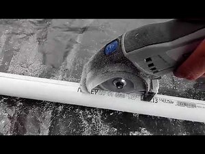 Cutting PVC pipe with the Dremel Saw Max