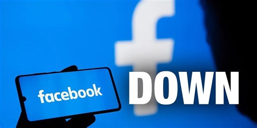 Why did the social network Facebook temporarily go down?