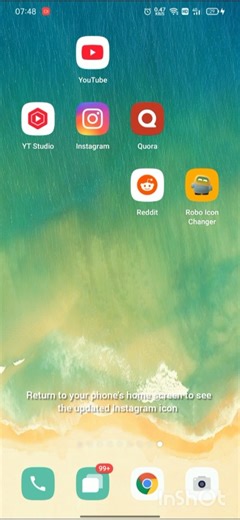 Tutorial: How to use Robo Icon Changer to quickly replace the Instagram app icon.