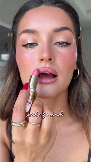 Pink lip combos 4L 💓💓 Makeup By Mario lip liner in rich mauve loréal paris usa colour riche