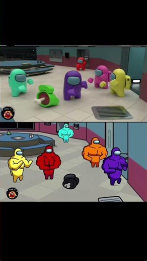 Among us dancing anime and among us Buff dancing #gaming #funny