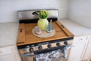 Handmade Noodle Board Stove Cover | Farmhouse Kitchen Decor | Canadian Made - Etsy