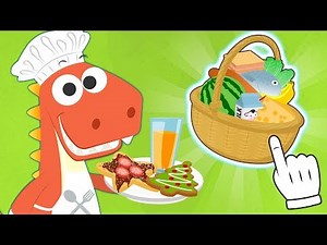 Aprende con Eddie y sus recetas de Cocina 🍕 Eddie el dinosaurio aprende a cocinar