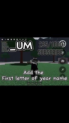 Add the first letter to your name (Tsb)