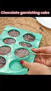 chocolate garnishing mould #chocolate #shortsfeed #shortsfeed
