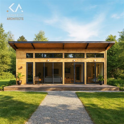 20x40 Cabin House Plan – 2 Bed, 800 Sq. Ft, Light Wood Planking, Full Kitchen & Bath ADU, Underfloor Heating, Architectural Plans   CAD 2D - Etsy