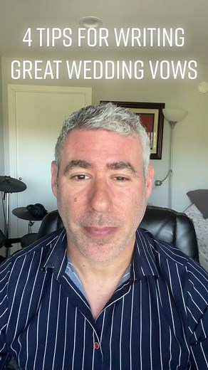 4 tips for writing great wedding vows. #weddings #weddingtiktok #wedding #fyp #weddingwriter #vowsandspeeches