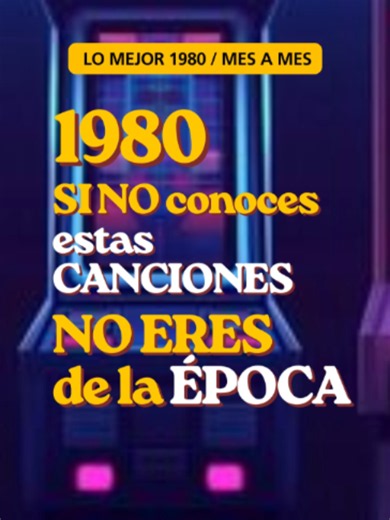 1980 Mes por Mes: El Año Que Encendió los 80s En este año empezó todo... Pop, rock, baladas, disco, guitarras y canciones que marcaron el inicio de una década inolvidable. En este recorrido vamos mes por mes, de enero a diciembre, reviviendo algunos de los temas que sonaban en la radio y que todavía hoy despiertan nostalgia. ¿Cuál canción de 1980 recuerdas más? ¿Y cuál crees que faltó en esta lista? #musica #80smusic #rock #pop #fyp