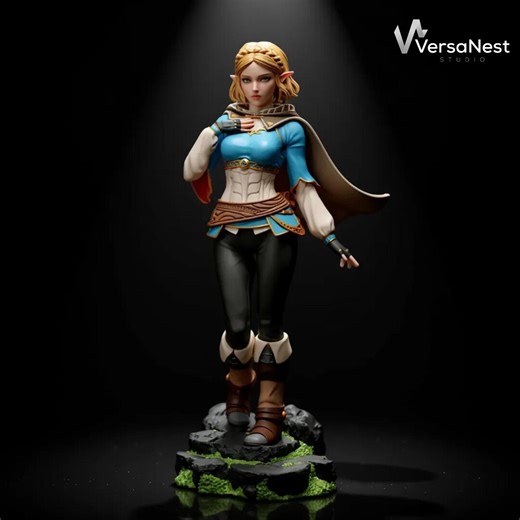 Princess Zelda 1/6 Scale STL File | Two Outfit Versions Included | High Detail 3D Print Model | Non Supported | Fantasy Female Statue - Etsy
