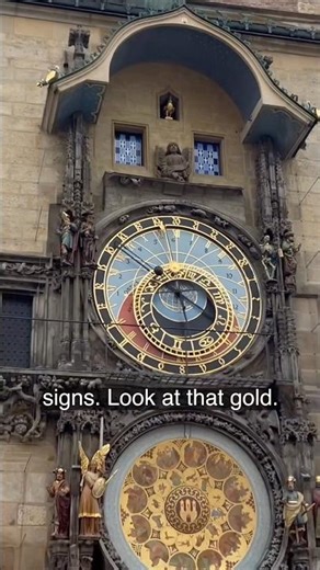 Timeless magic at the Prague Astronomical Clock ⏳✨ Prague 🇨🇿 #prague