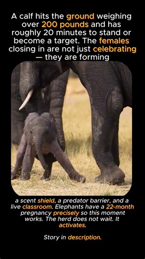 Born Into a Wall of Love #wildlife #elephants #animalshorts #nature #facts #wildanimals #wow