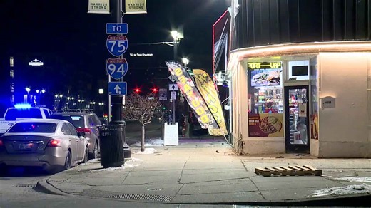 Car crashes into Midtown Detroit market while people were eating inside