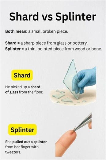 Shard vs splinter#vocabulary#english#shorts.