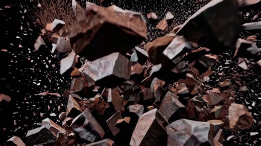 Rock, Explosion, Collapse. Free Stock Video