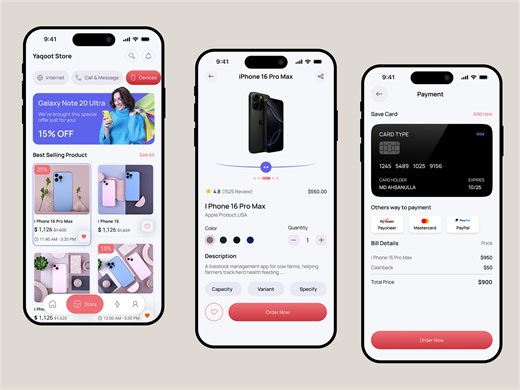 Yaqoot – Smart Shopping App UI Design