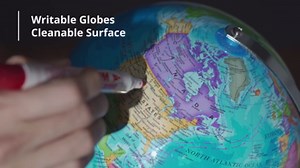 9in Illuminated Globes with 88 Constellation Map & Built-in LED Night Light 3 in 1, USB Charging & None-Slip Stainless Steel Stand, Classroom Education & Bedroom Decor