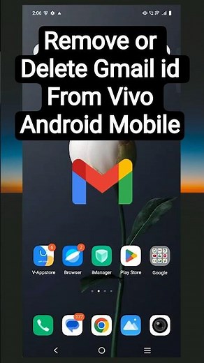 Remove or Delete Gmail id From Vivo Android Mobile | logout Gmail id in vivio Phone