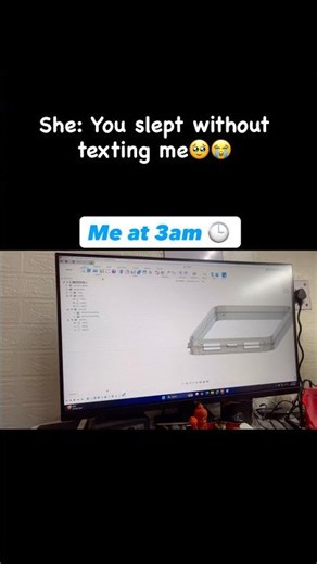 Which one is more important? Texting or project? #fusion360 #3d #3dmodeling #cad #work