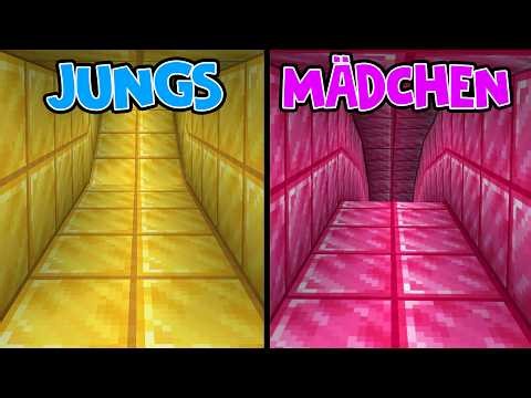 Wie JUNGS & MÄDCHEN Minecraft Spielen...