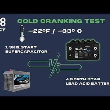 SkelStart ESM cranks an engine in freezing cold weather (-22°F / -33° C)