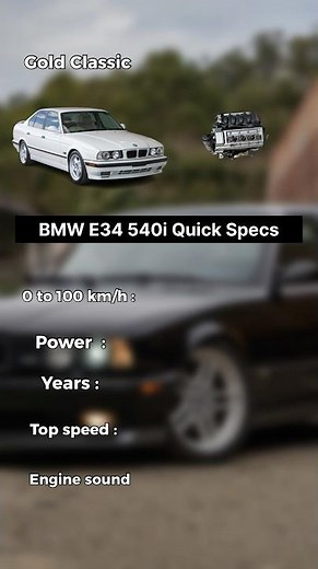 BMW E34 540i Quick Specs