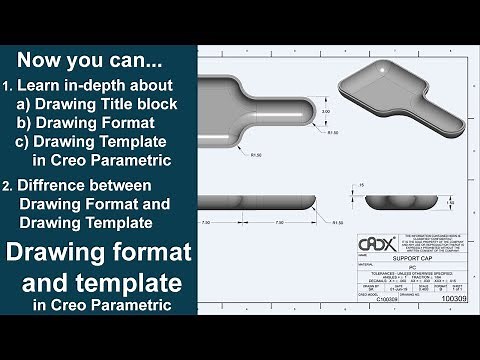 Drawing Format & Drawing Template with Title Block in Creo Parametric