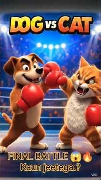 Dog vs Cat Fight 😂🔥| Ending dekh ke hasoge🤣 #shorts #ai #comedy