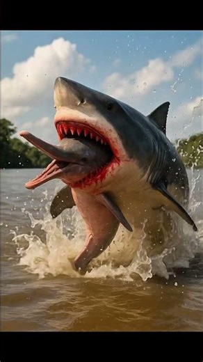 Amazon Dolphin vs Every River Predator! #dolphin #vs #shorts