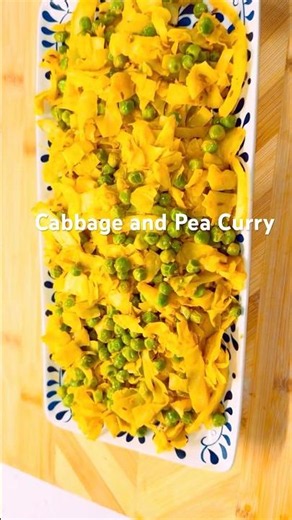 Cabbage and Pea Curry. #viralshorts #cookingshorts #cookingchannel