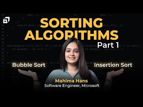 Sorting Algorithms Tutorial in C++ Part 1 | Insertion Sort | Bubble Sort | Data Structures ‪@SCALER‬