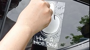 Middle Finger Sticker Set of 3 Colors Funny Car Stickers 6x3 Inch Have A Nice Day Window Decals