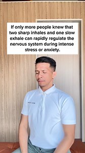 Feeling stressed? Take a moment to reset with just 2 deep inhales and slow exhales. Simple, quick, and incredibly calming for your mind and body. 🌬️✨ #StressRelief #DeepBreathing #HealthyLiving | Physical Therapy Session