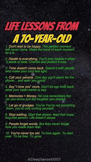 The Wisdom of a 70-Year-Old | 10 Life Lessons That Truly Matter #psychologyfacts #selfimprovement