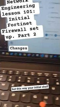 Network Engineering 101: Initial Fortinet Firewall #fyp #engineering #Network #2026 #tech #firewall