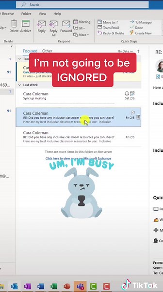 You know you want to 😈 #outlook #officetips #techtips #corporate #gtd #email #Microsoft #passiveaggressive #learnontiktok #office