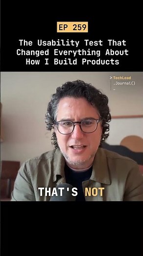 The Usability Test That Changed Everything About How I Build Products #short