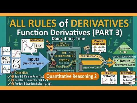All Rules of Derivatives of Functions for Beginners (PART 3) | Doing it first Time | QR 2