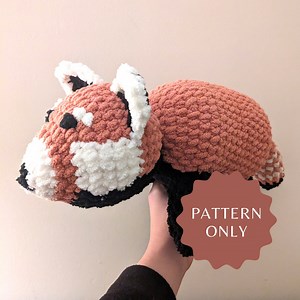 Crochet Pattern – Red Panda Plush | Amigurumi Red Panda, Crochet Red Panda, Crochet Plushie Pattern, Crochet Pattern - Etsy