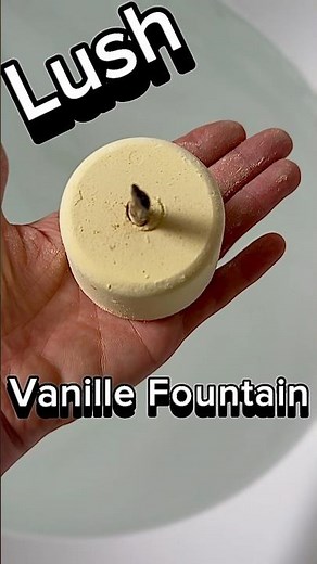 LUSH Vanilla Fountain is BACK !!! 🧁Vanillary LUSH perfume scented #bathbomb 🧁#lush #asmr #fyp