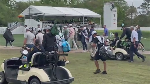 Texas Children's Houston Open: Round 2 resumes after lightning delay