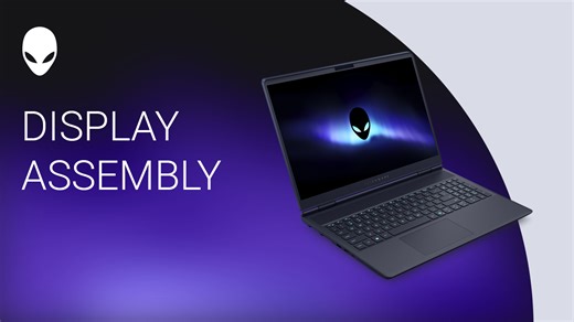 How to replace the display assembly on Alienware 16 Aurora AC16250/Alienware 16X Aurora AC16251