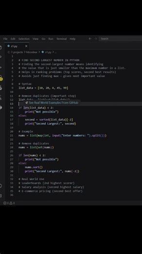 Find Second Largest Number in Python in 10 Seconds 🚀 (Interview Trick!)90% People Get This Wrong 😱