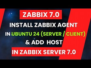 Install zabbix agent in ubuntu 24 | Linux | Zabbix agent