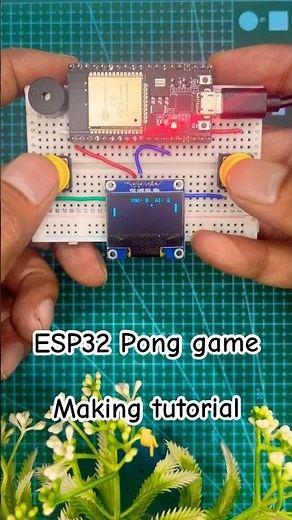 ESP32 Pong Game #diy #funproject