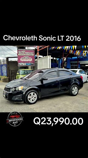 🔥 Chevrolet Sonic LT 2016 – Automático – Full Equipo 🔥 Si buscás un carro económico, cómodo y moderno para el día a día, este Chevrolet Sonic LT 2016 es una oportunidad REAL 😎💥 Ideal para ciudad, trabajo o como primer vehículo. ⭐ PRECIO ESPECIAL: Q23,990.00 🔥 ¿Por qué te conviene este Sonic LT? 🔹 Motor 1.8 – Buen desempeño y rendimiento 🔹 Transmisión automática – Manejo cómodo en ciudad 🔹 Full equipo – Funcional y bien equipado 🔹 Aire acondicionado – Confort total 🥶 🔹 Bolsas de aire –