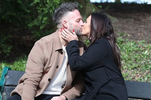 Kym Marsh snogs new fiancé and flashes huge ring despite vowing 'never again'