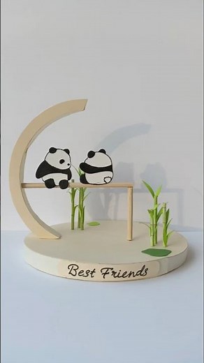 Cute Panda Craft 🐼🌿 | Friendship Day Gift Idea #shorts